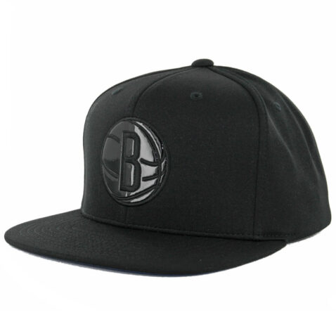 Mitchell & Ness Brooklyn Nets The Domain Snapback Hat, Black