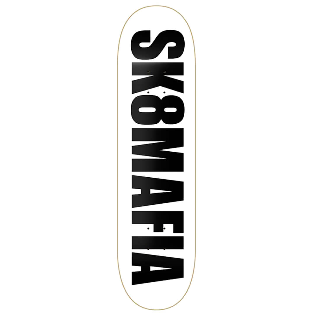 SK8MAFIA OG Logo White Skateboard Deck SK8MAFIA OG Logo White Skateboard Deck