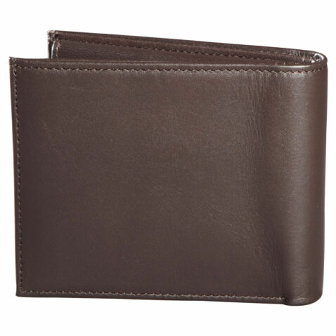 Fox Leather Bi-Fold Brown Wallet