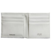 Fox Leather Bi-Fold White Wallet-Inside