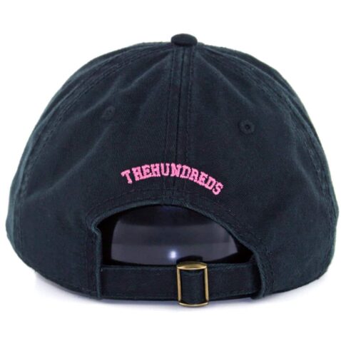 The Hundreds Solid Bomb Wash Black Dad Strapback Hat