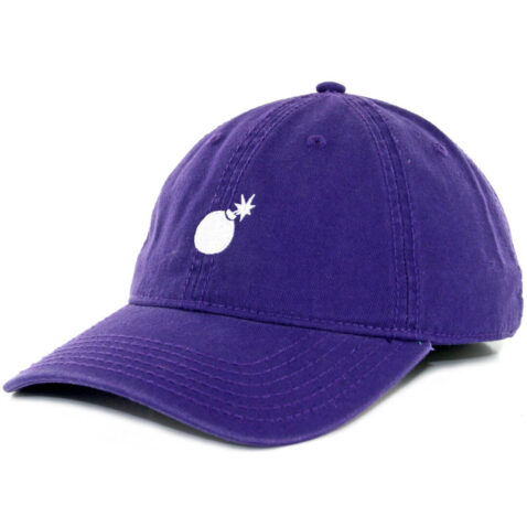 The Hundreds Solid Bomb Wash Purple Dad Strapback Hat