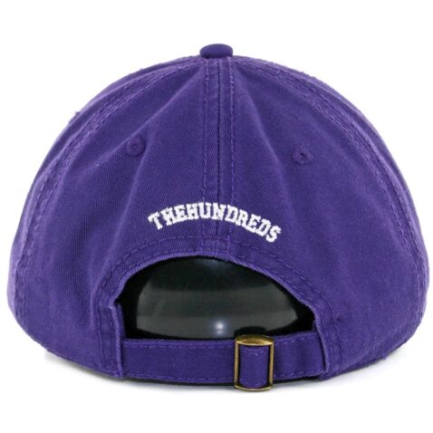 The Hundreds Solid Bomb Wash Purple Dad Strapback Hat