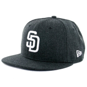 New Era 59Fifty San Diego Padres Heather Black Fitted Hat