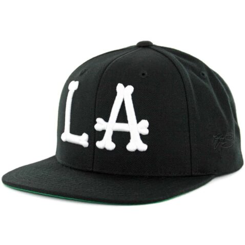 SSUR LA Bones Black Snapback Hat