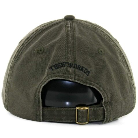 The Hundreds Solid Bomb Wash Olive Dad Strapback Hat