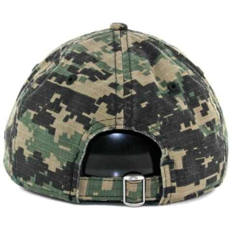 New Era 9Twenty San Diego Padres Micro Logo Digital Green Camo Orange Dad Strapback Hat