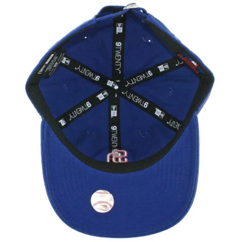 New Era 9Twenty San Diego Padres Micro Logo Royal Blue Red Dad Strapback Hat - Image 3