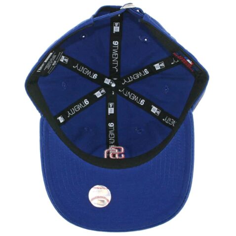 New Era 9Twenty San Diego Padres Micro Logo Royal Blue Red Dad Strapback Hat