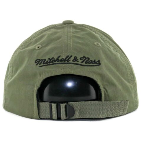 Mitchell & Ness Chicago Bulls Low Profile Outdoor Olive Strapback Hat