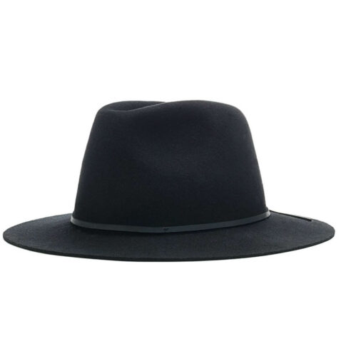 Brixton Wesley Black Fedora Hat