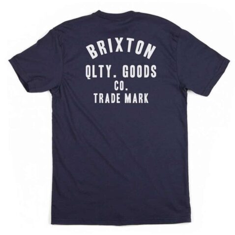 Brixton Woodburn Henley T-Shirt Navy
