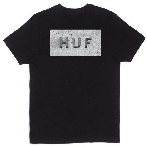 HUF Concrete Bar Logo Black T-Shirt