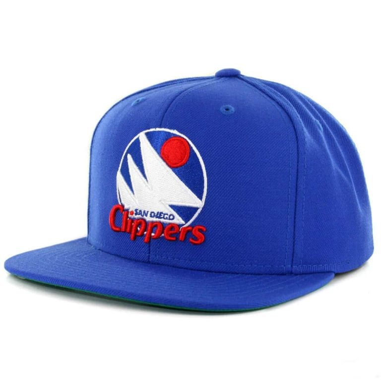 Mitchell & Ness San Diego Clippers Wool Solid 2 Royal Snapback Hat Mitchell & Ness San Diego Clippers Wool Solid 2 Royal Snapback Hat