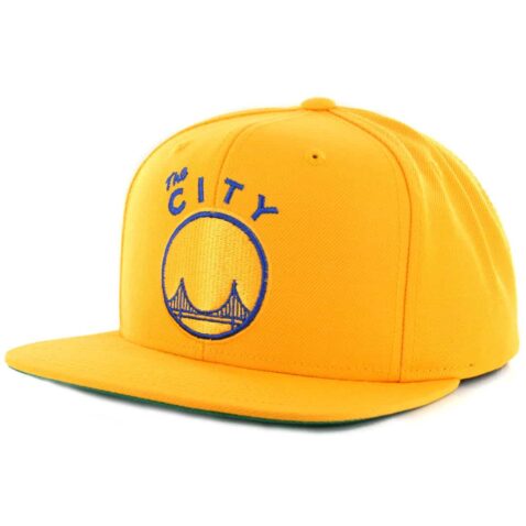 Mitchell & Ness San Francisco Golden State Warriors Wool Solid 2 Yellow Snapback Hat