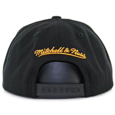Mitchell & Ness Los Angeles Lakers Wool Solid Version 2 Black Snapback Hat