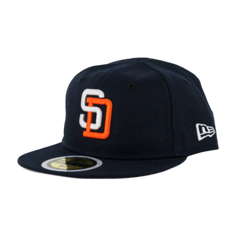 New Era 5950 San Diego Padres 1998 Tony Gwynn Inspired Throwback Youth Fitted Hat Update Front Right