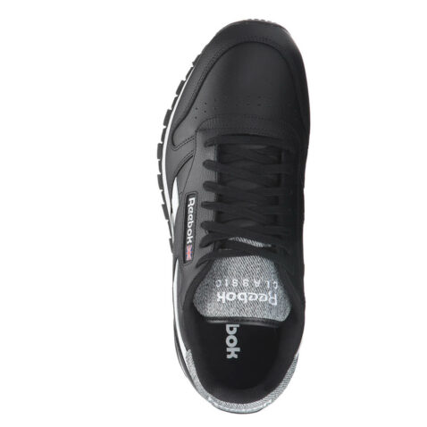 Reebok Classic Leather Pop Black White Shoe