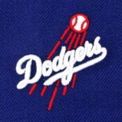 New Era 9Fifty Los Angeles Dodgers Dark Royal Snapback Hat-Logo