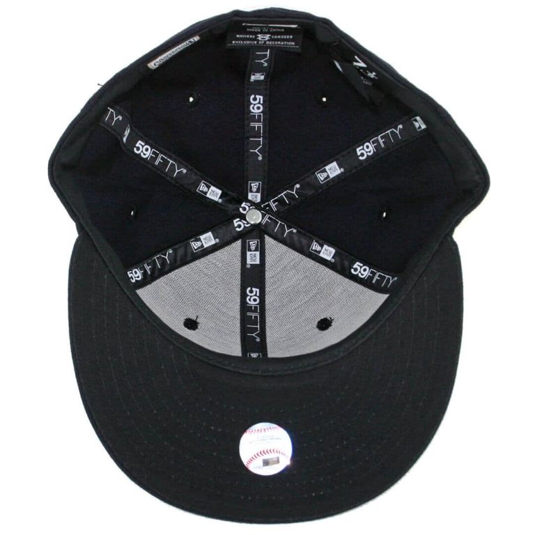 New Era 5950 California Angels Cooperstown Navy White Red Fitted Hat-Inside New Era 5950 California Angels Cooperstown Navy White Red Fitted Hat-Inside