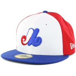 New Era 59Fifty Montreal Expos 1969 Cooperstown Fitted Hat Royal Blue Red White Royal Blue