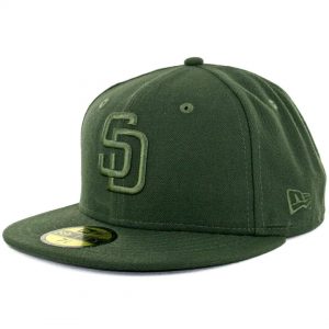 New Era 59Fifty San Diego Padres Tonal Fitted Hat Dark Seaweed