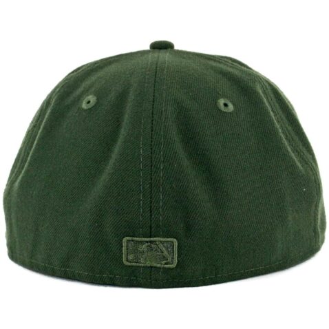 New Era 59Fifty San Diego Padres Tonal Fitted Hat Dark Seaweed - Image 2