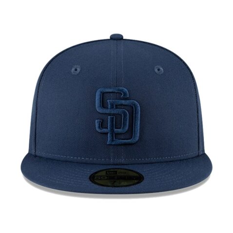 New Era 59Fifty San Diego Padres Tonal Fitted Hat Dark Navy