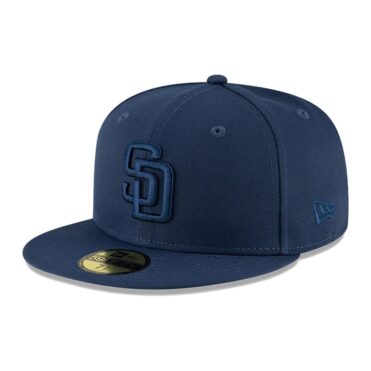 New Era 59Fifty San Diego Padres Tonal Fitted Hat Dark Navy