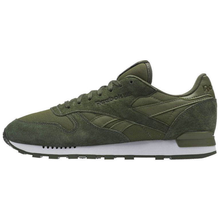 Reebok CL Leather Clip Elements Shoe Moss Green Primal Green Canopy Green-Side Reebok CL Leather Clip Elements Shoe Moss Green Primal Green Canopy Green-Side