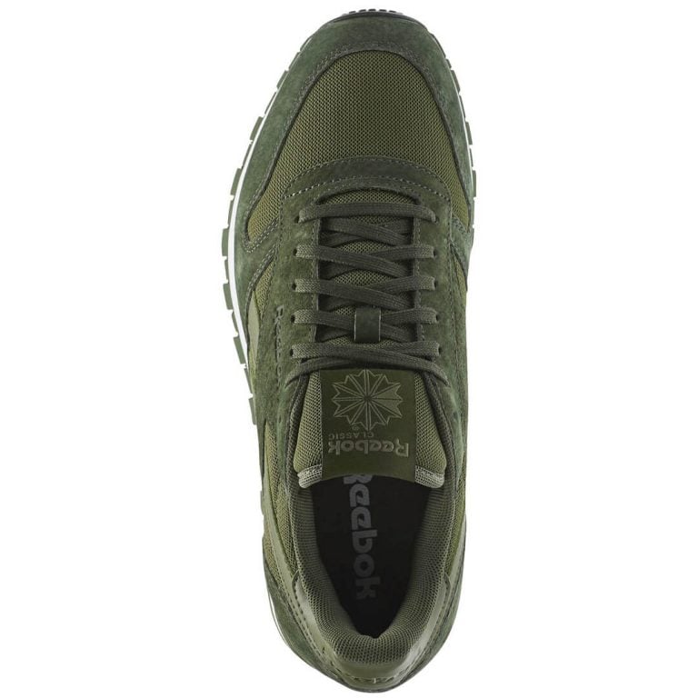 Reebok CL Leather Clip Elements Shoe Moss Green Primal Green Canopy Green-Top Reebok CL Leather Clip Elements Shoe Moss Green Primal Green Canopy Green-Top