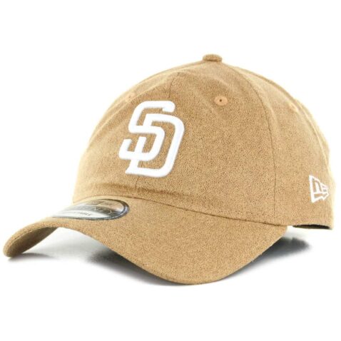 New Era x Billion Creation 9Twenty San Diego Padres Waxed Cotton Strapback Hat Khaki