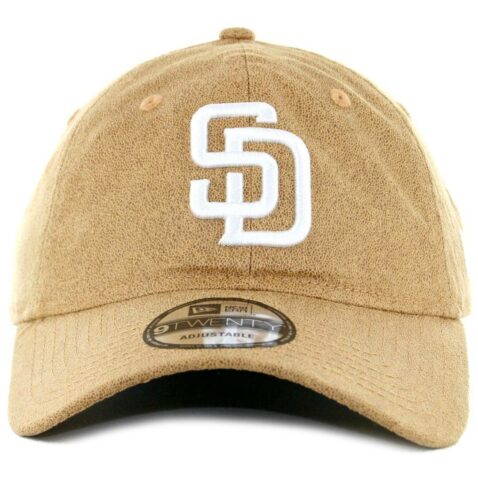 New Era x Billion Creation 9Twenty San Diego Padres Waxed Cotton Strapback Hat Khaki