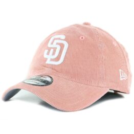 New Era x Billion Creation 9Twenty San Diego Padres Corduroy  Strapback Hat Pink