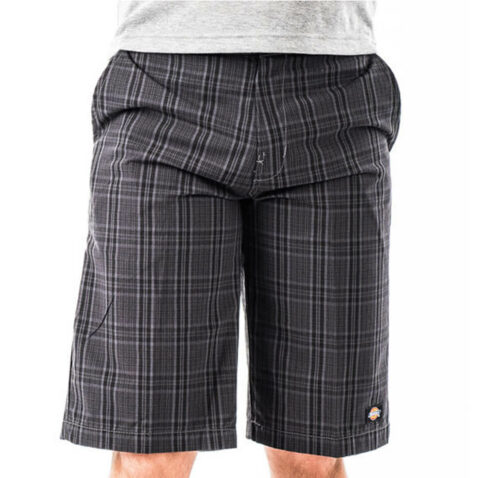 Dickies WR978 13″ Regular Fit Plaid Short Plaid Charcoal