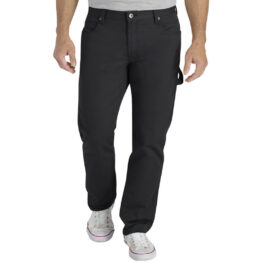 Dickies XU230 Slim Fit Tapered Flex Fabric Carpenter Pant Stonewashed Black