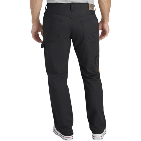 Dickies XU230 Slim Fit Tapered Flex Fabric Carpenter Pant Stonewashed Black - Image 2