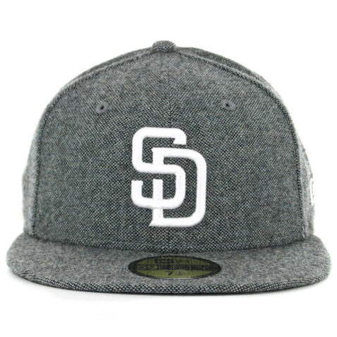 New Era x Billion Creation 59Fifty San Diego Padres Tweed Fitted Hat Black White