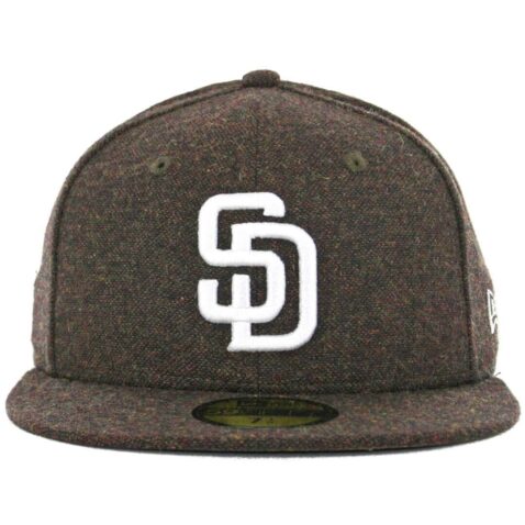 New Era x Billion Creation 59Fifty San Diego Padres Tweed Fitted Hat Brown