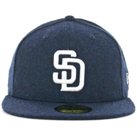 New Era x Billion Creation 59Fifty San Diego Padres Tweed Fitted Hat Navy