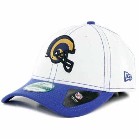 New Era 9Forty Los Angeles Rams 4th Down Snapback Hat White Royal Blue