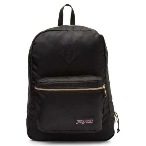 JanSport Super FX Backpack Black Gold