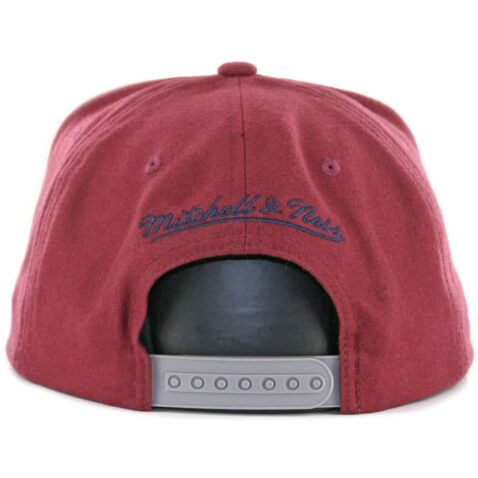 Mitchell & Ness Cleveland Cavaliers Melton Proper Snapback Hat Light Burgundy