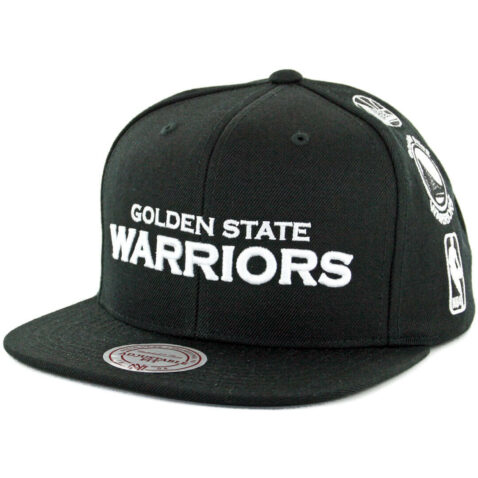 Mitchell & Ness Golden State Warriors Team History Snapback Hat Black