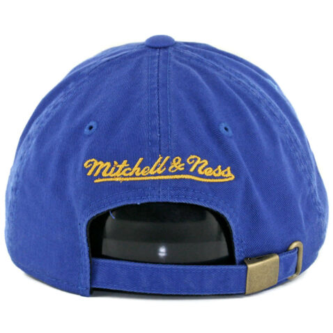 Mitchell & Ness Golden State Warriors Elements Slouch Strapback Hat Royal Blue