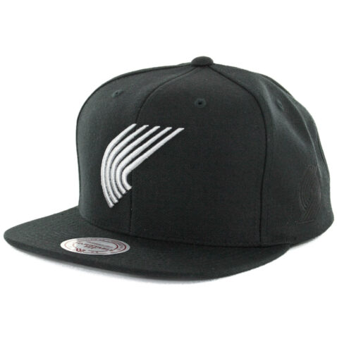 Mitchell & Ness Portland Trail Blazers Elements Snapback Hat Black