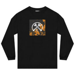 Civil Bleach Torch Long Sleeve T-Shirt Black