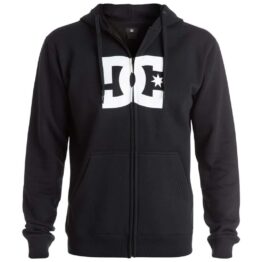 DC Shoes Star Zip Up Hoodie Sweatshirt Black