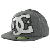 DC Shoes Ya Heard Flexfit Hat Heather Charcoal