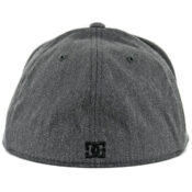 DC Shoes Ya Heard Flexfit Hat Heather Charcoal-Back